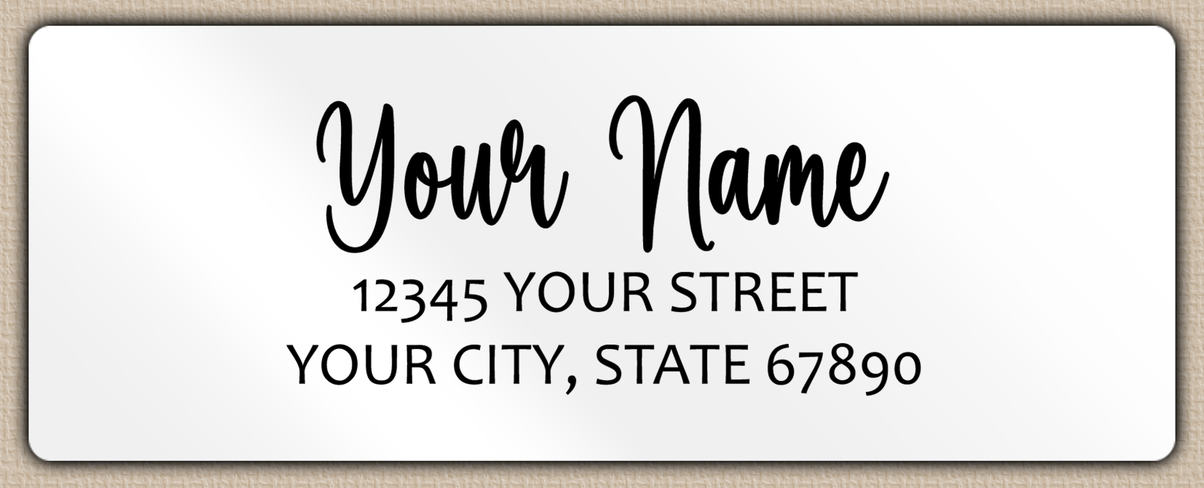 Waterproof Charming Bouncy Script ReturnAddress Labels