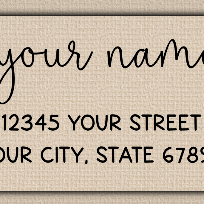 Clear Glossy Whimsical Monoline Script Return Address Labels