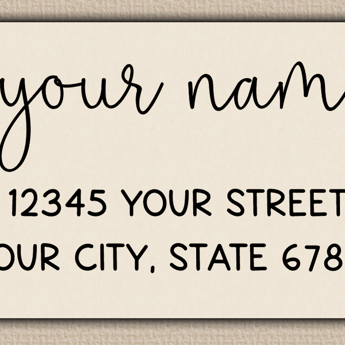 Ivory Whimsical Monoline Script Return Address Labels