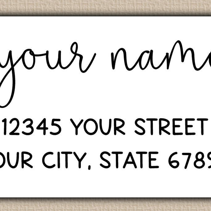 White Whimsical Monoline Script Return Address Labels