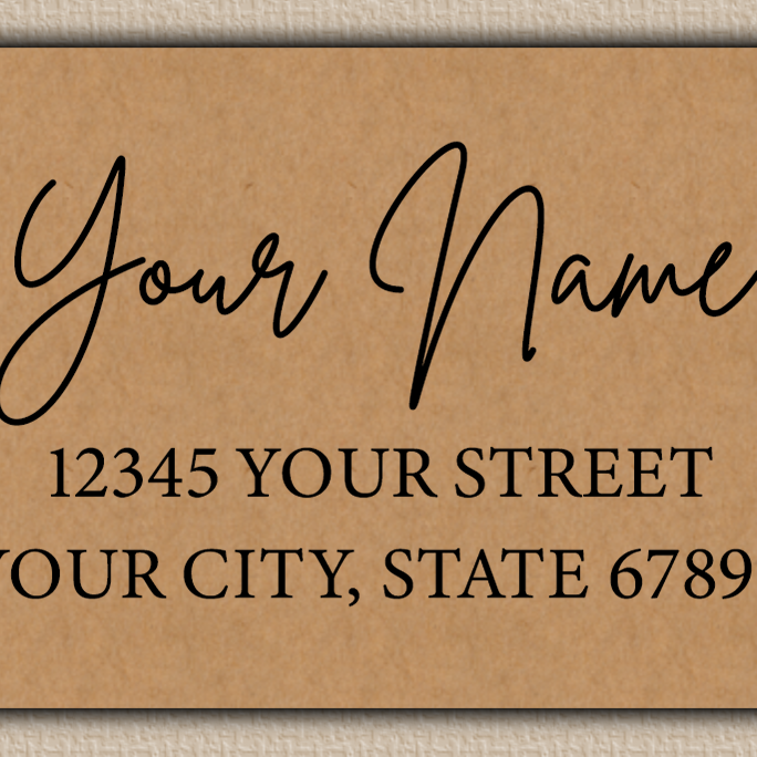 Brown Fashionable Signature Script Return