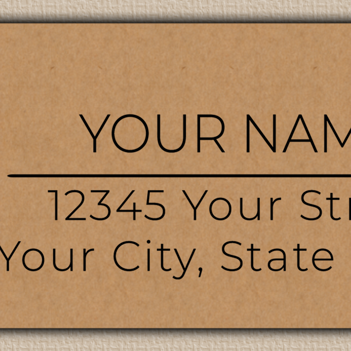 Brown Gerber Daisy Line Art Return Address Labels