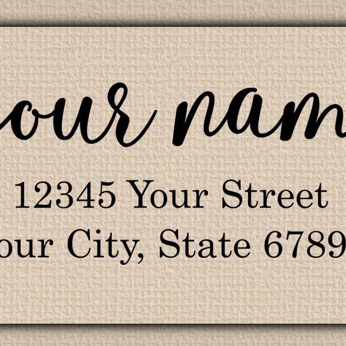 Clear Glossy Flowing Elegant Return Address Labels