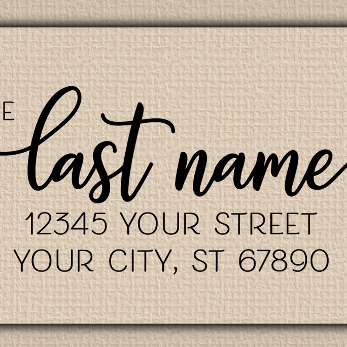 Clear Glossy Modern Script Return Address Labels