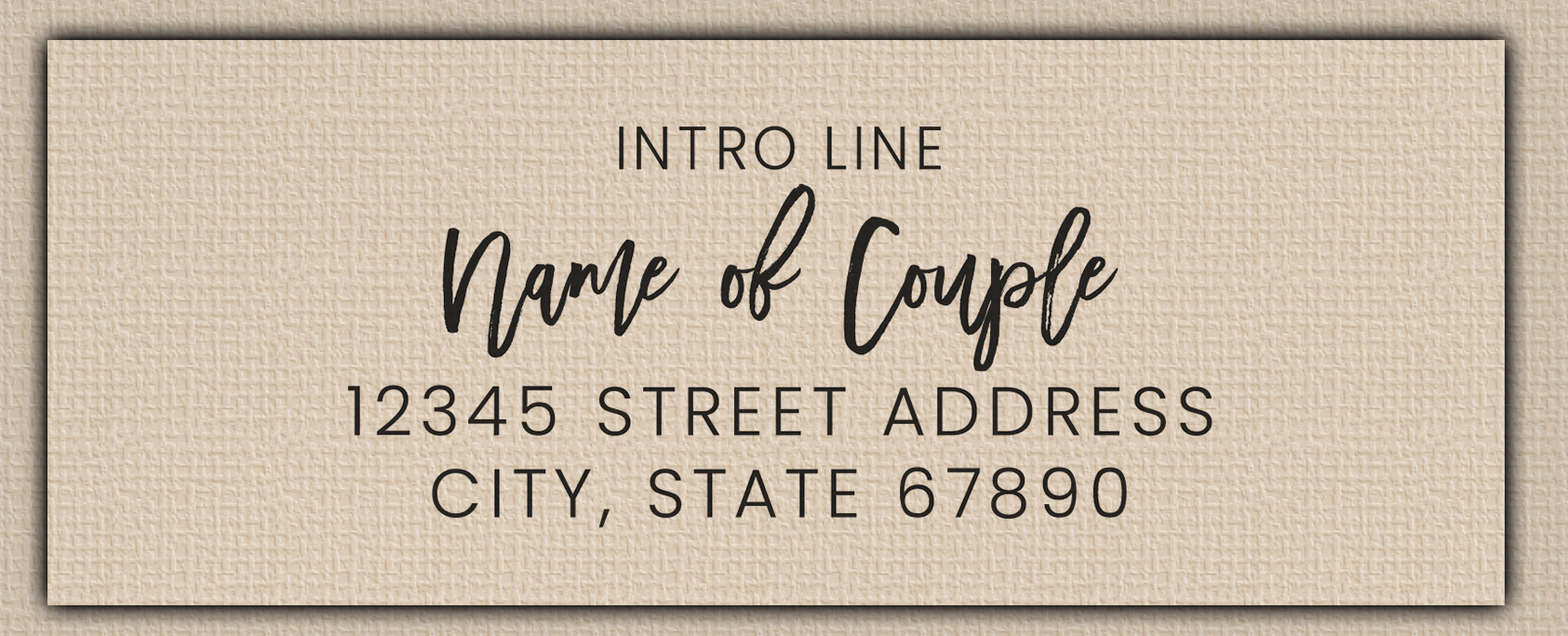 Clear Glossy Modern Script Save The Date Return