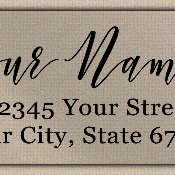 Clear Matt Graceful Calligraphy Return Address Labels