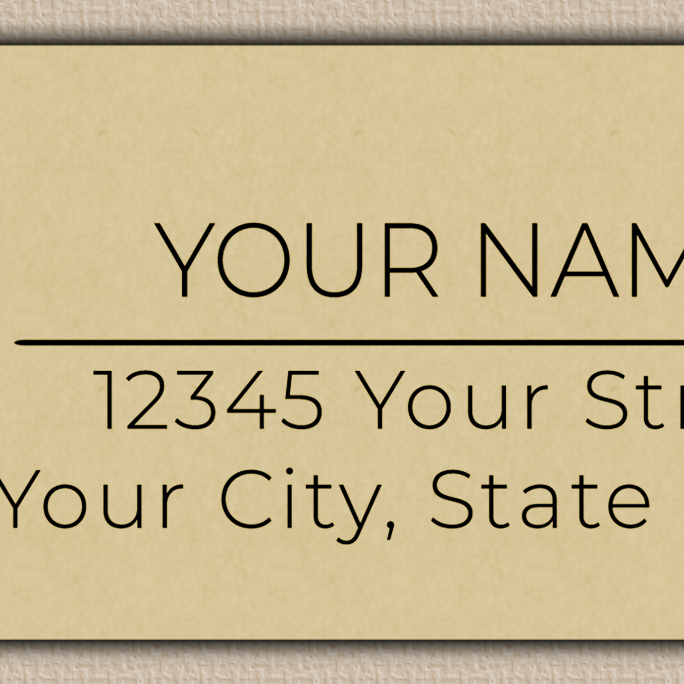 Ecru Gerber Daisy Line Art Return Address Labels