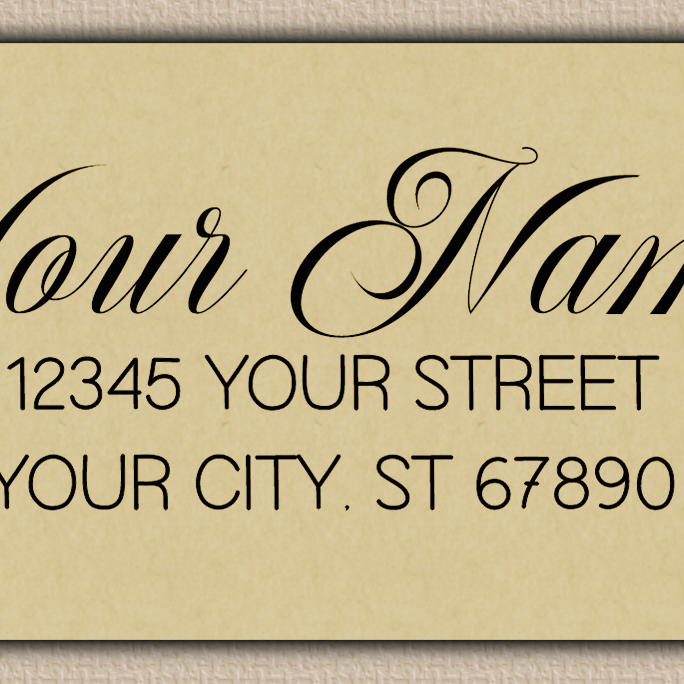 Ecru Romantic Handwriting Script Return