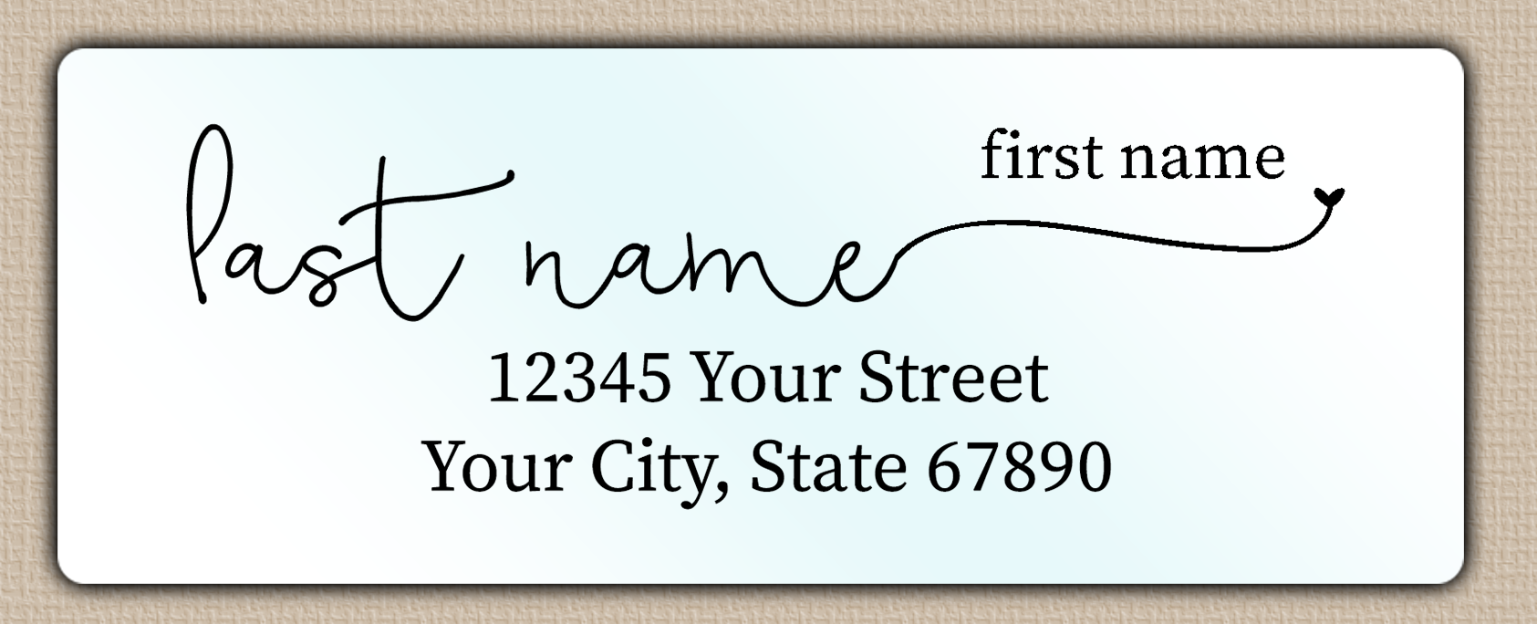 Waterproof Casual Modern Monoline Return Address Labels