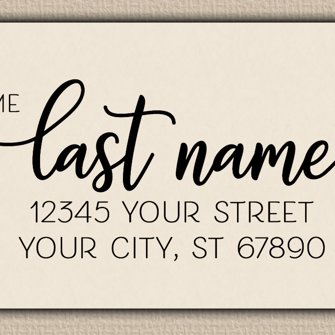 Ivory Modern Script Return Address Labels