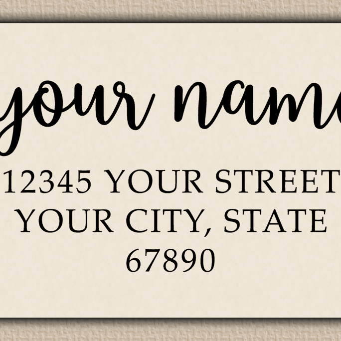 Ivory Elegant Swash Calligraphy Return Address Labels