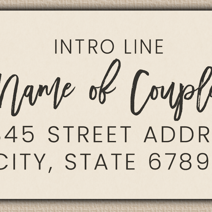 Ivory Modern Script Save The Date Return