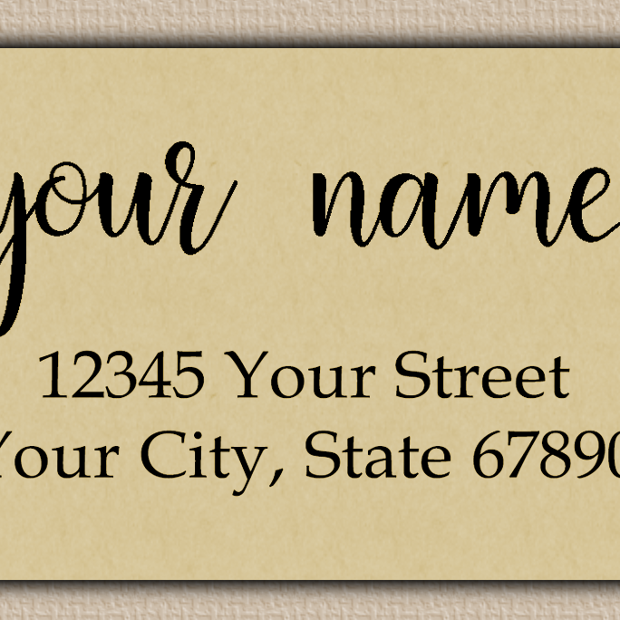 Ecru Heart Flourish Return Address Labels
