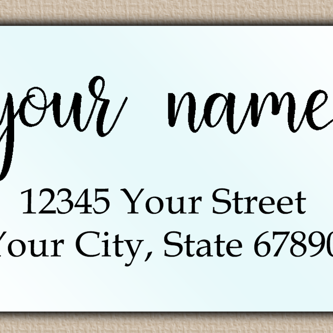 Waterproof Heart Flourish Return Address Labels