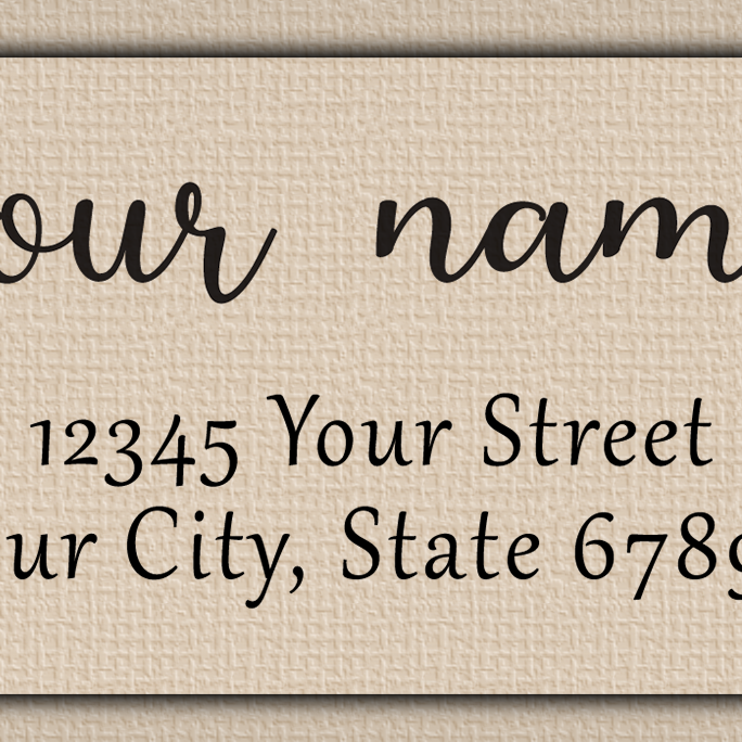Clear Glossy Elegant Modern Return Address Labels