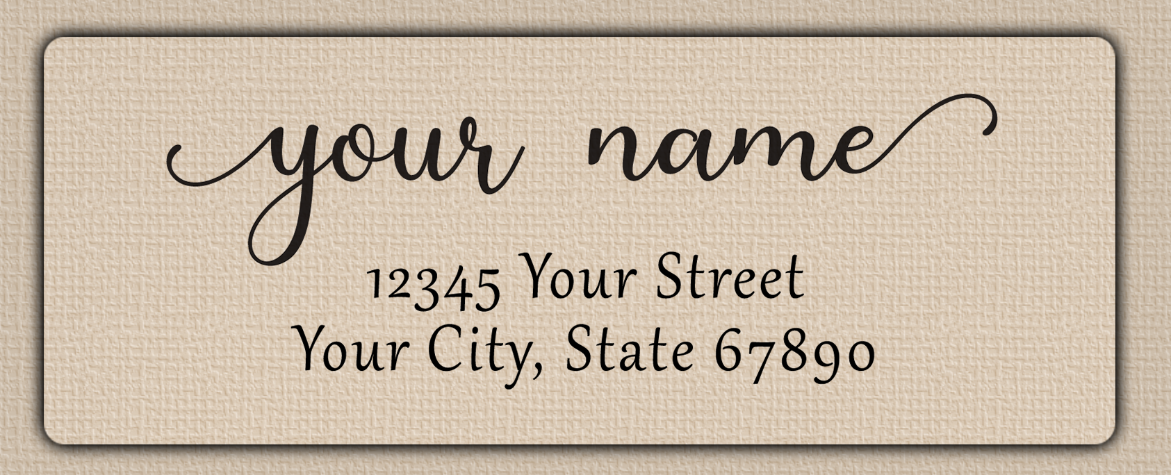 Clear Glossy Elegant Modern Return Address Labels
