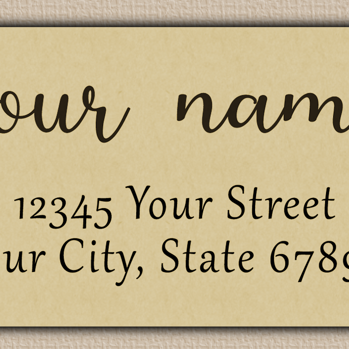 Ecru Elegant Modern Return Address Labels