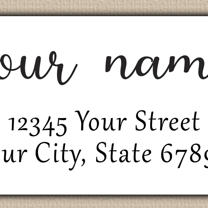 White Elegant Modern Return Address Labels