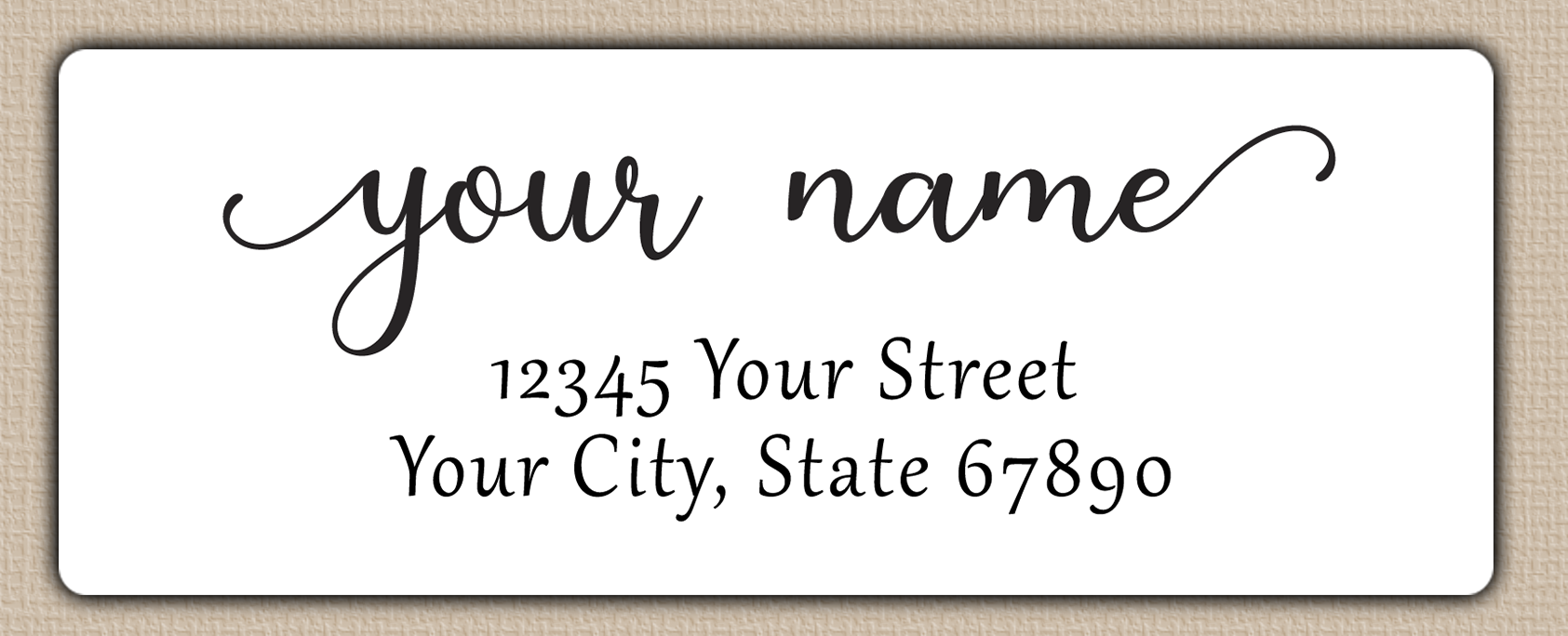 White Elegant Modern Return Address Labels