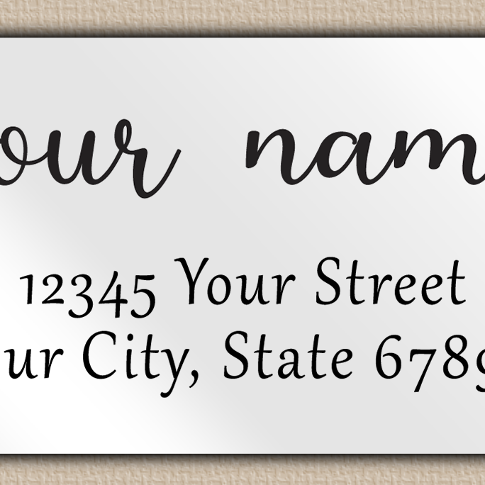 White Glossy Elegant Modern Return Address Labels