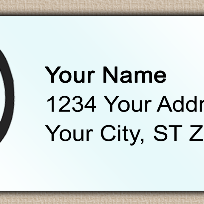 Waterproof Simple Peace Sign Return Address Labels