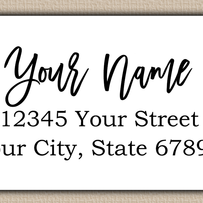 White Bouncy Modern Script Return Address Labels
