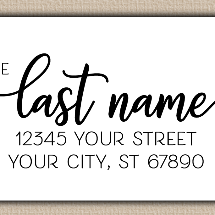 White Modern Script Return Address Labels