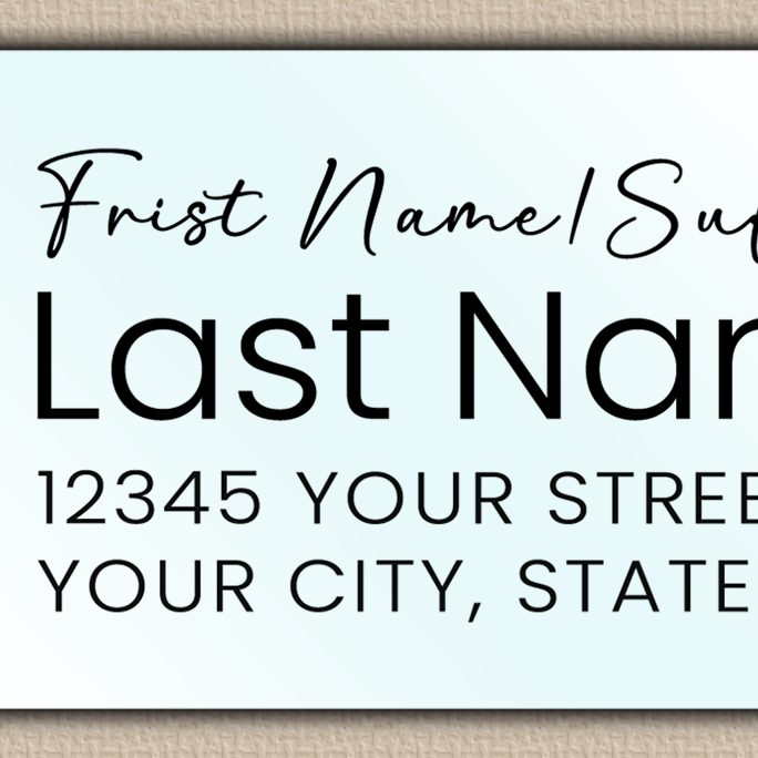 Waterproof Daffodils Line Art Return Address Labels