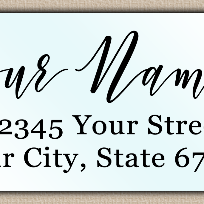 Waterproof Graceful Calligraphy Return Address Labels