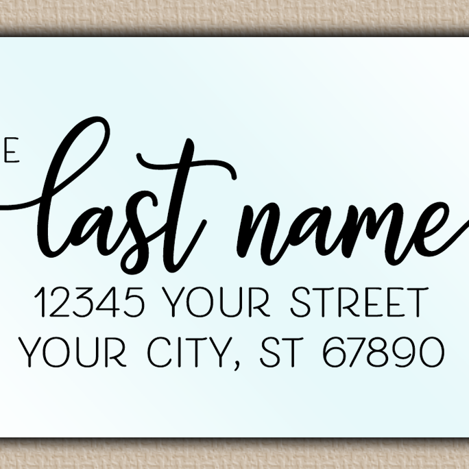 Waterproof Modern Script Return Address Labels