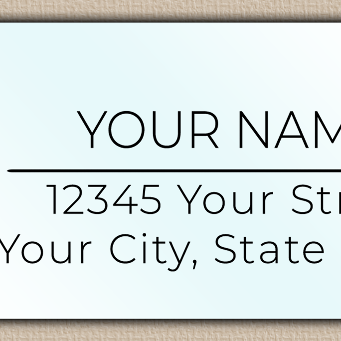 Waterproof Gerber Daisy Line Art Return Address Labels