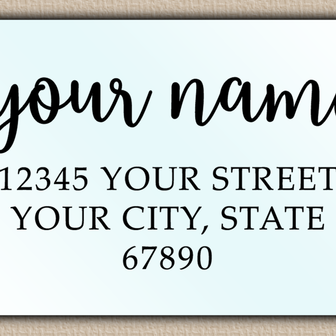Waterproof Elegant Swash Calligraphy Return Address Labels