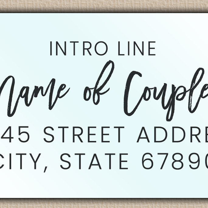 Waterproof Modern Script Save The Date Return