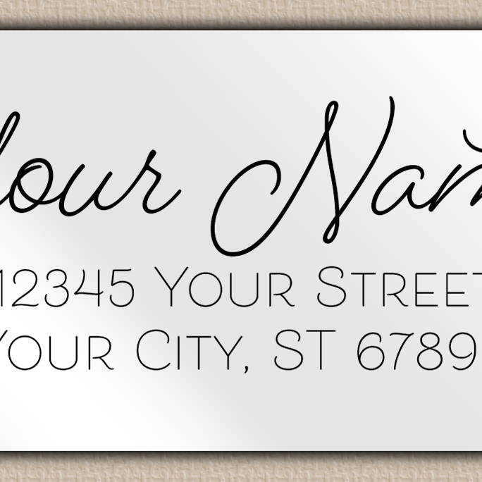 White Glossy Romantic Monoline Script Return