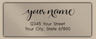 Clear Matt Modern Feminine Script Return Address Labels