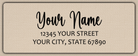 Clear Glossy Charming Bouncy Script ReturnAddress Labels