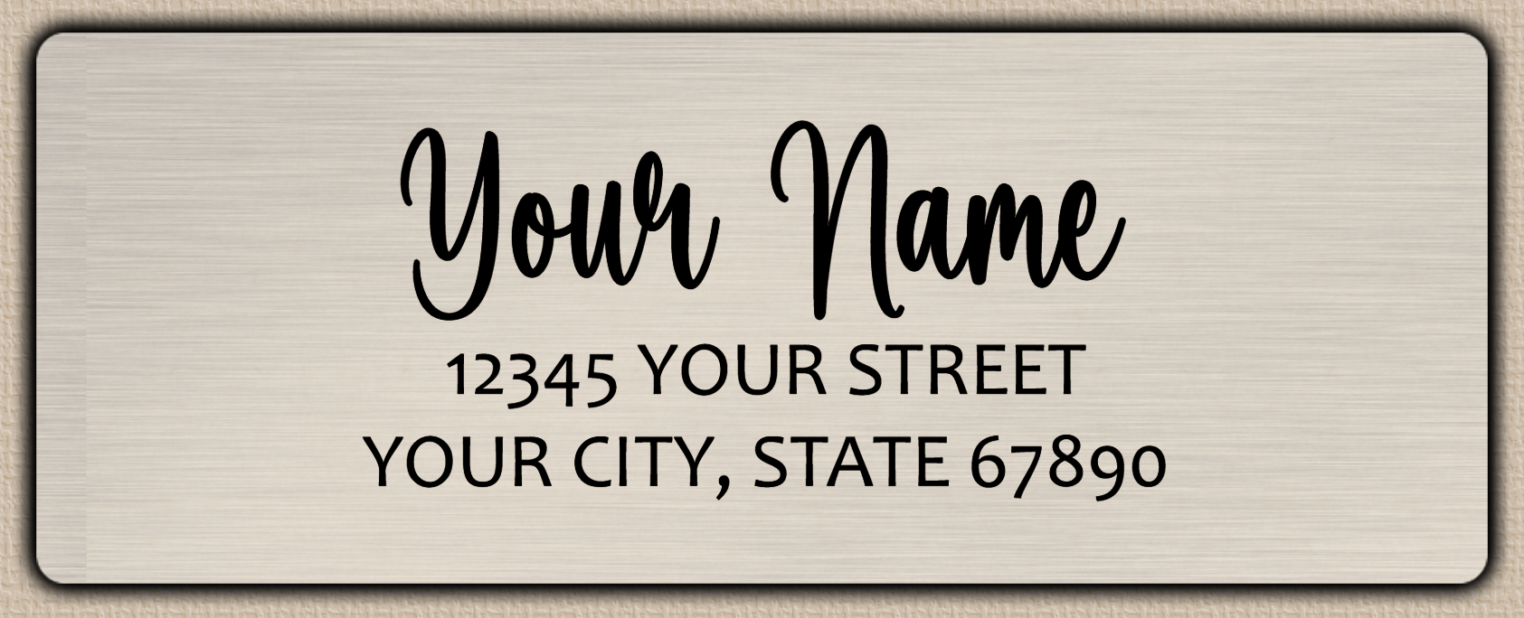 Clear Matt Charming Bouncy Script ReturnAddress Labels
