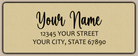 Ecru Charming Bouncy Script ReturnAddress Labels