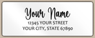 Waterproof Charming Bouncy Script ReturnAddress Labels