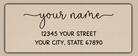 Clear Glossy Whimsical Monoline Script Return Address Labels
