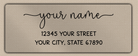 Clear Matt Whimsical Monoline Script Return Address Labels