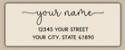 Ivory Whimsical Monoline Script Return Address Labels
