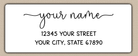 White Whimsical Monoline Script Return Address Labels