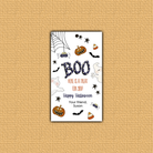 Boo Halloween Hang Tag with square corners