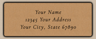Brown Classic Wedding Script Return Address Labels