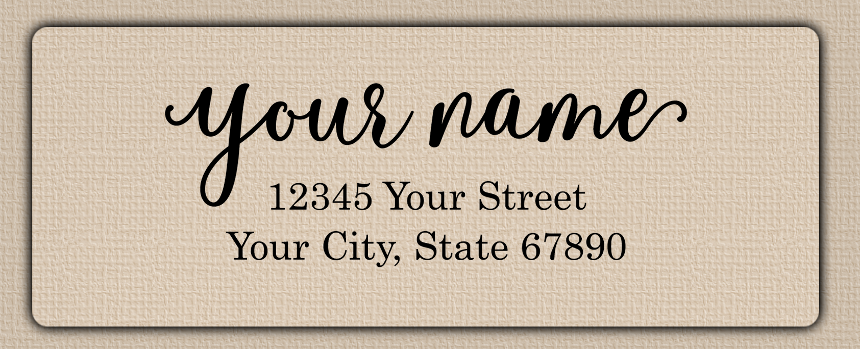 Clear Glossy Flowing Elegant Return Address Labels