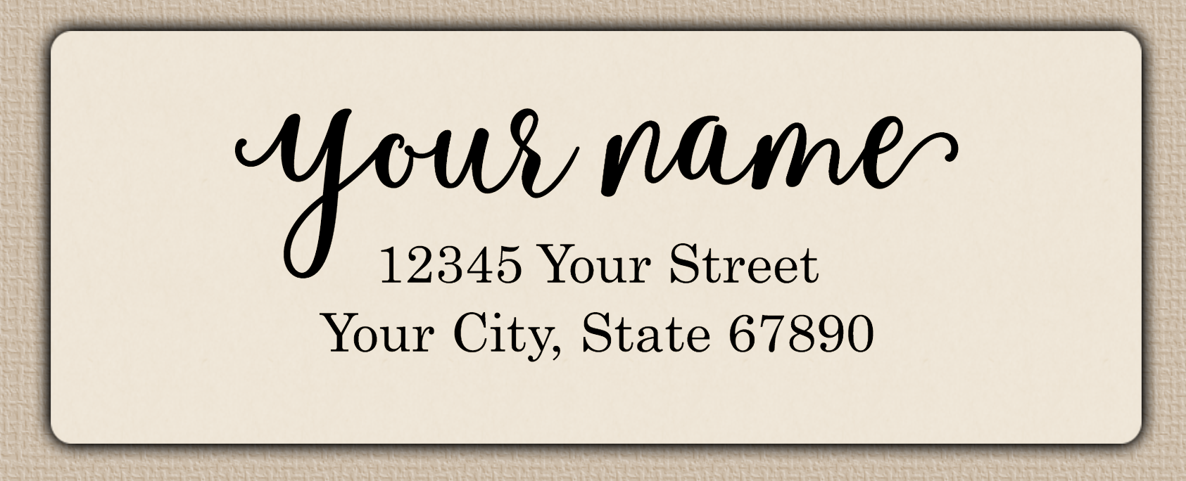 Ivory Flowing Elegant Return Address Labels