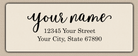 Ivory Flowing Elegant Return Address Labels
