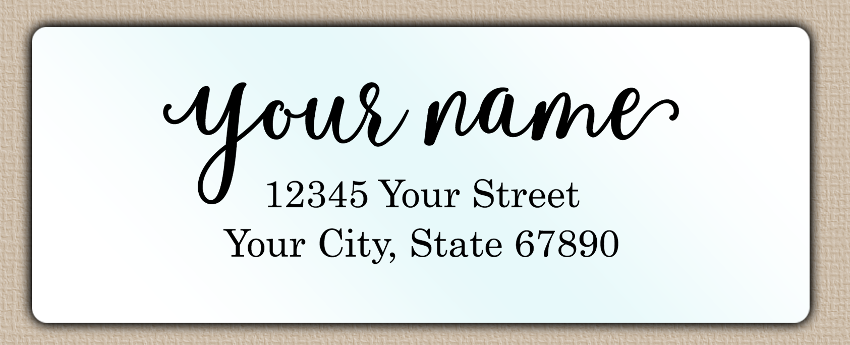 Waterproof Flowing Elegant Return Address Labels