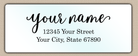 Waterproof Flowing Elegant Return Address Labels